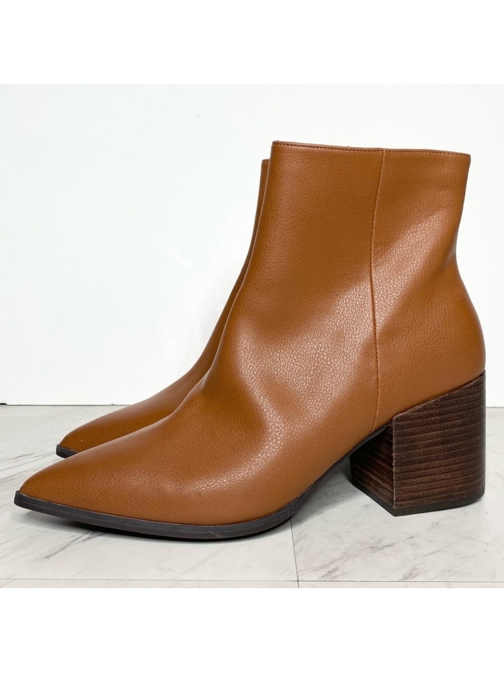 New! Linea Paolo Sadie Brown Heeled Bootie 11M